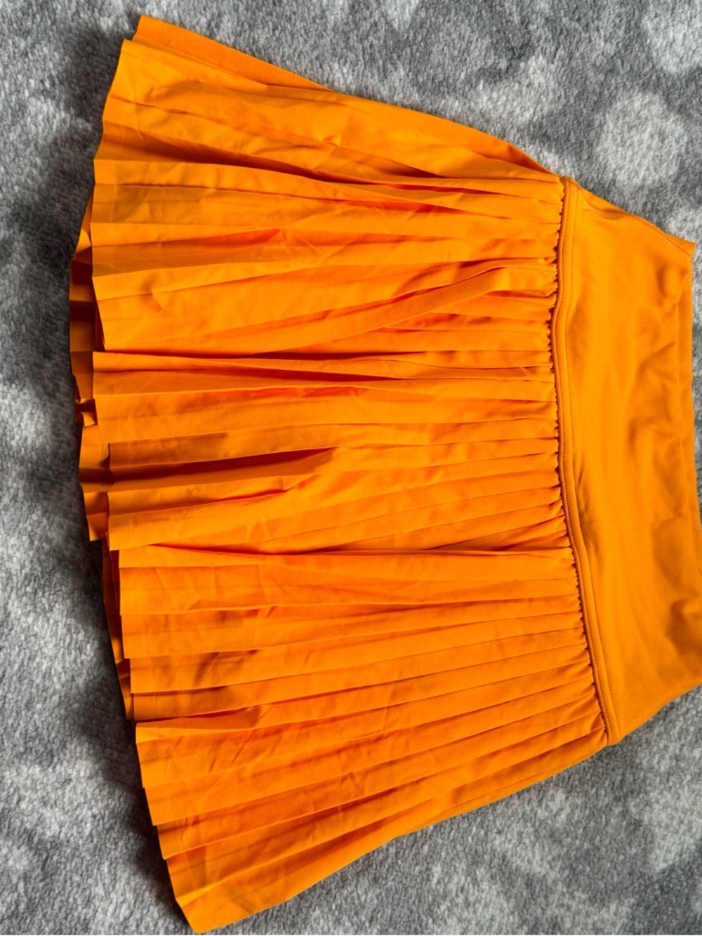 Offline by aerie Bright Orange Pleated A-Line Skirt